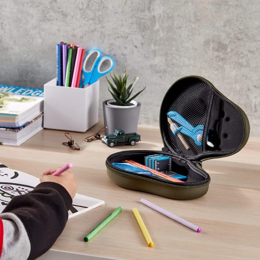 It's Academic Avocado Pencil Case with Mesh Pocket, angle 4