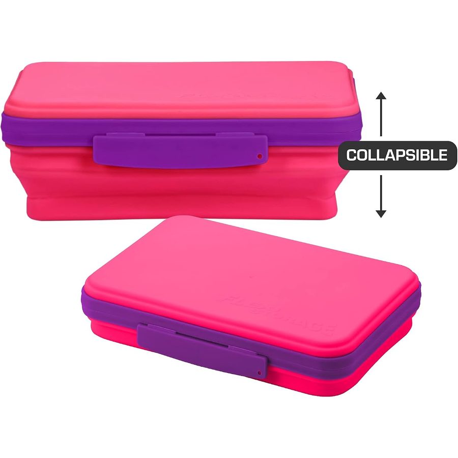 It's Academic Flexi Storage Box with Lid, 3-Pack, angle 2