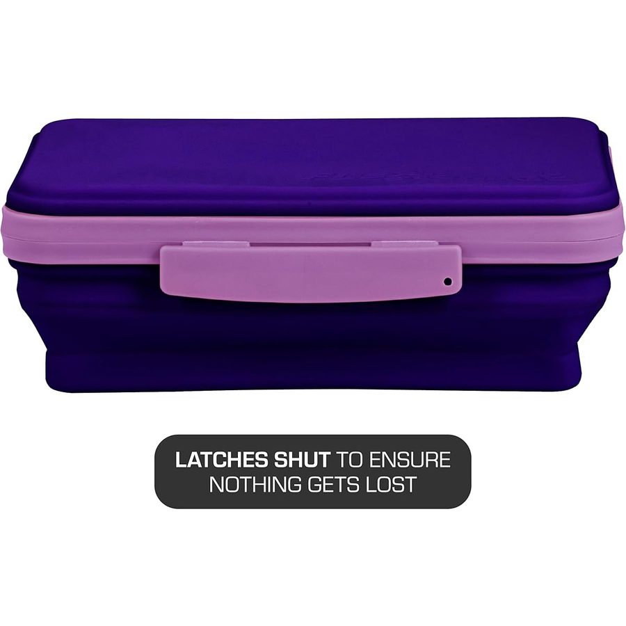 It's Academic Flexi Storage Boxes with Lids, Assorted 4-Pack, angle 3