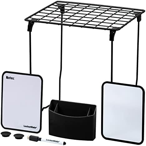 LockerMate by Bostitch 7-Piece Locker Kit with Wire Shelf, Black