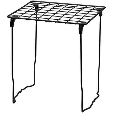 LockerMate Stac-A-Shelf Stackable Locker Shelf, Extra Tall, Black