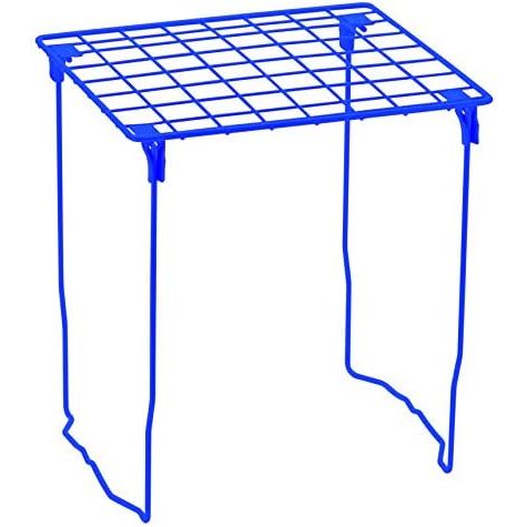LockerMate Stac-A-Shelf Stackable Locker Shelf, Extra Tall, Blue