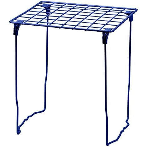 LockerMate Stac-A-Shelf Stackable Locker Shelf, Extra Tall, Navy Blue