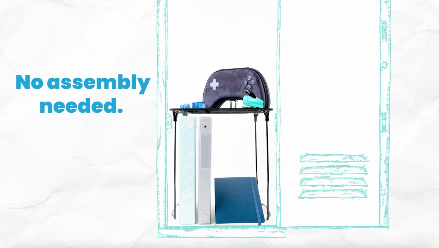 LockerMate locker shelf: no assembly needed